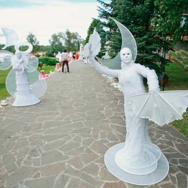 Живые статуи в Минске